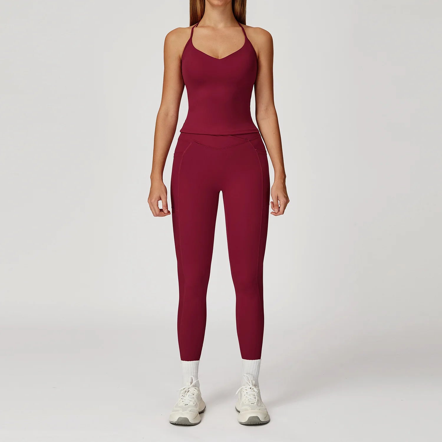 Women Sportswear Yoga Set 2PCS Sport Suit Gym Workout Clothes Women's Tracksuits Fitness Gym Vest High Waist Sports Leggings