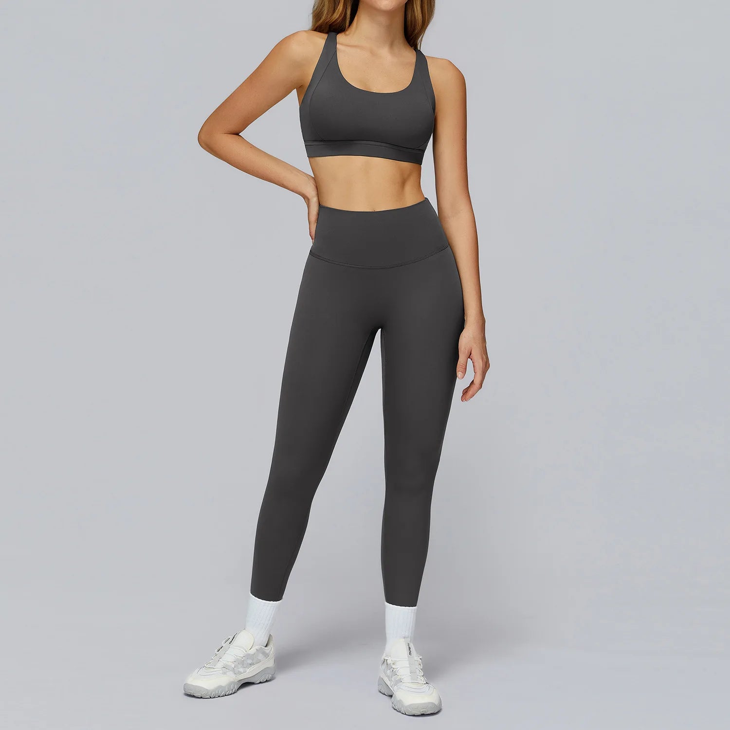 Yoga Set 2 Pieces Sports Suits Women Sportswear Yoga Clothes Athletic Wear Women's Tracksuits Gym Workout Legging Fitness Bra