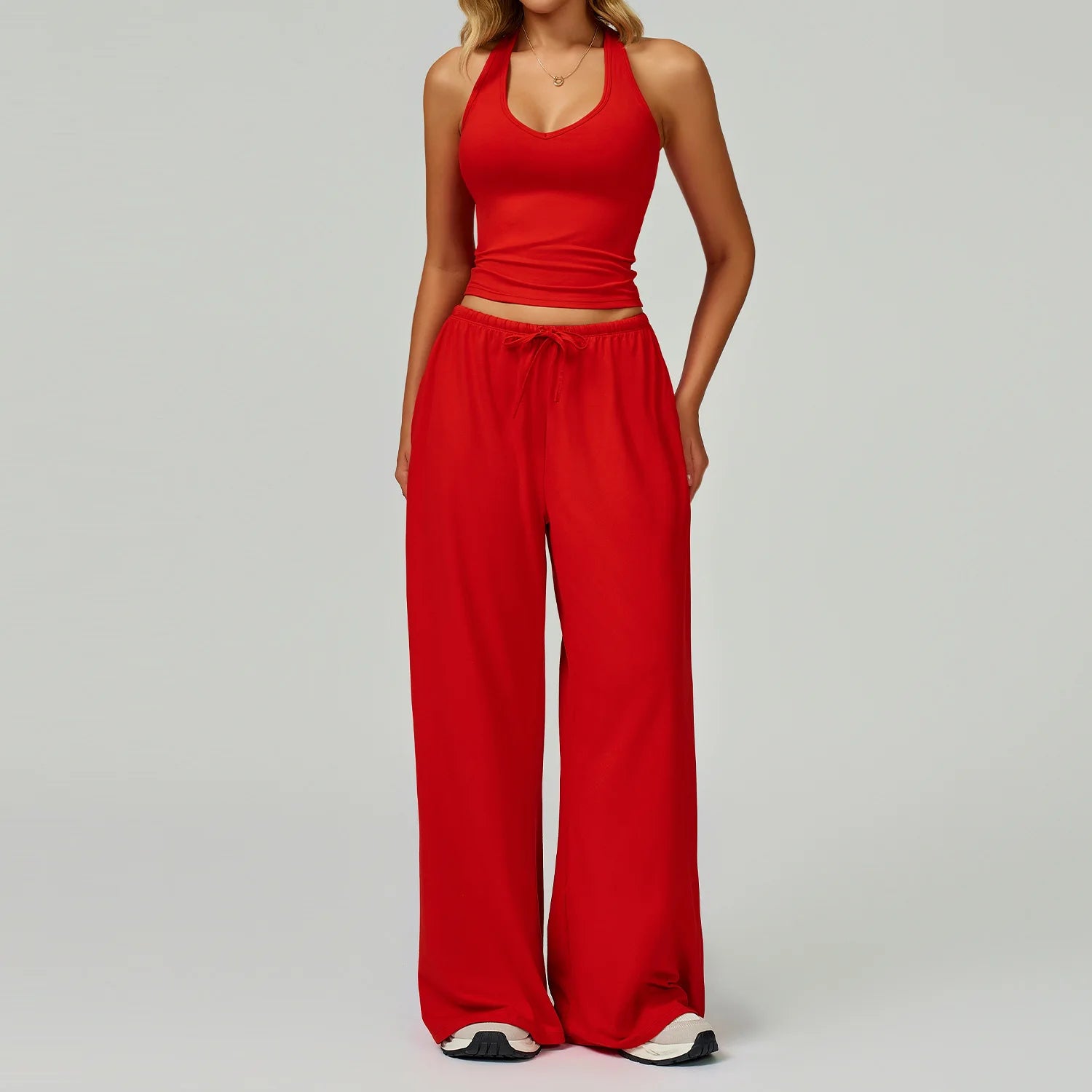 2 Pieces Women's Clothes Yoga Set Workout Tracksuit Sports Suits Sportswear Gym Clothing High Waist Yoga Pants Sexy Fitness Bta