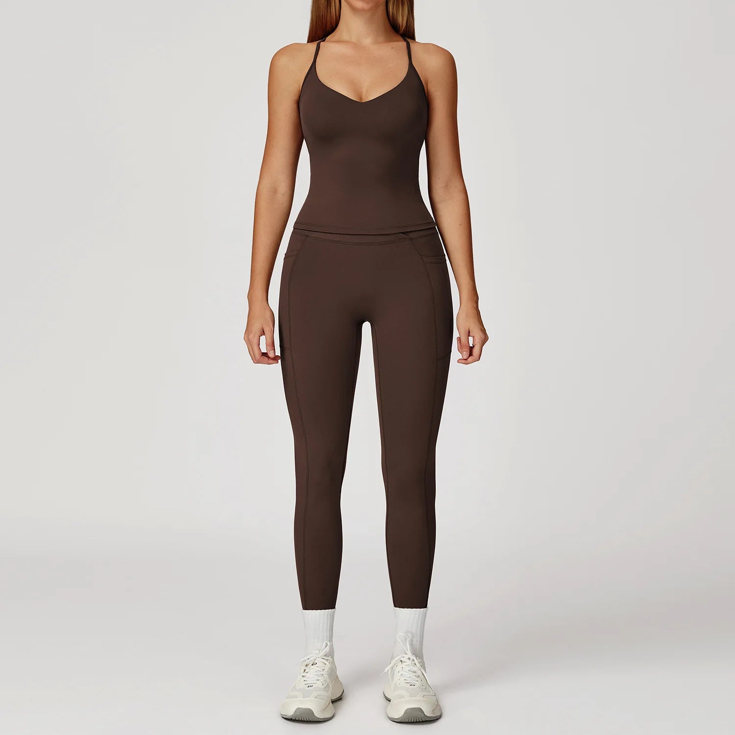 Women Sportswear Yoga Set 2PCS Sport Suit Gym Workout Clothes Women's Tracksuits Fitness Gym Vest High Waist Sports Leggings