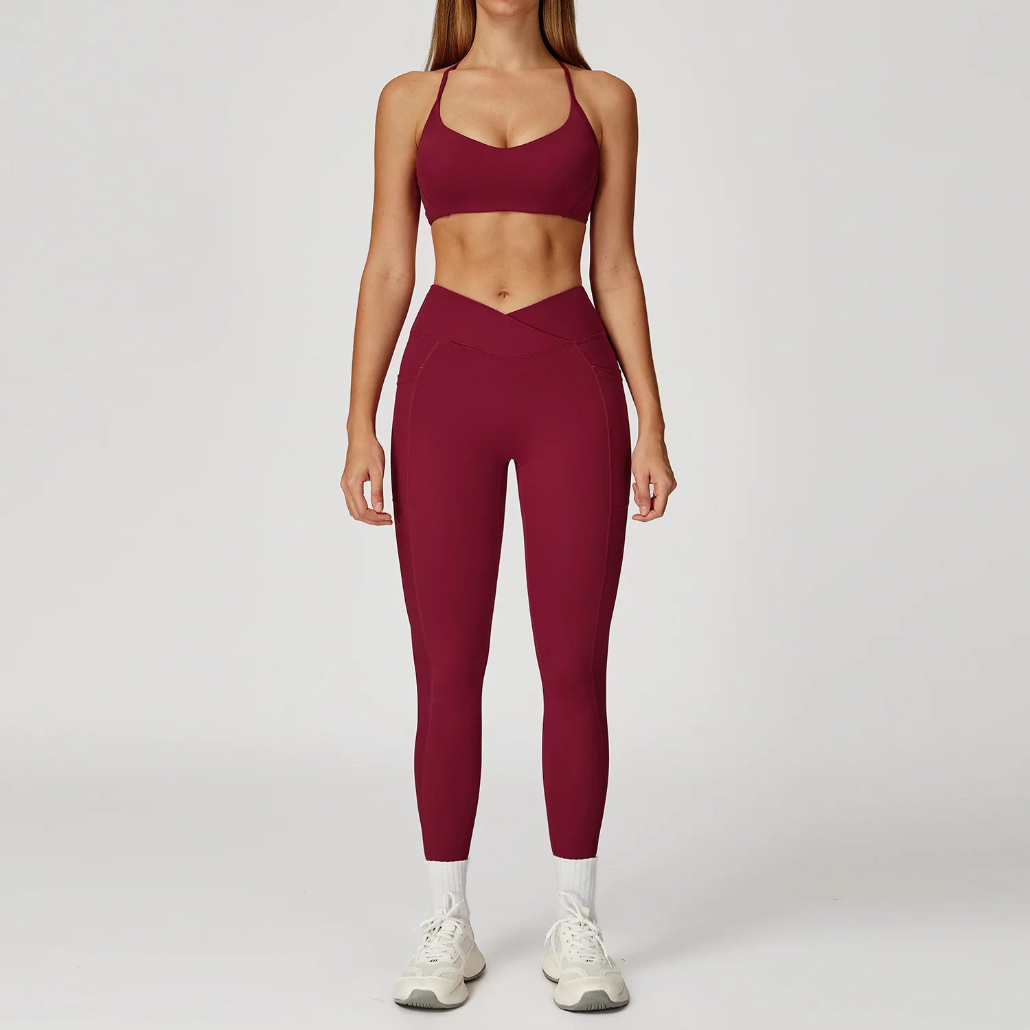 Women Sportswear Yoga Set 2PCS Sport Suit Gym Workout Clothes Women's Tracksuits Fitness Gym Vest High Waist Sports Leggings