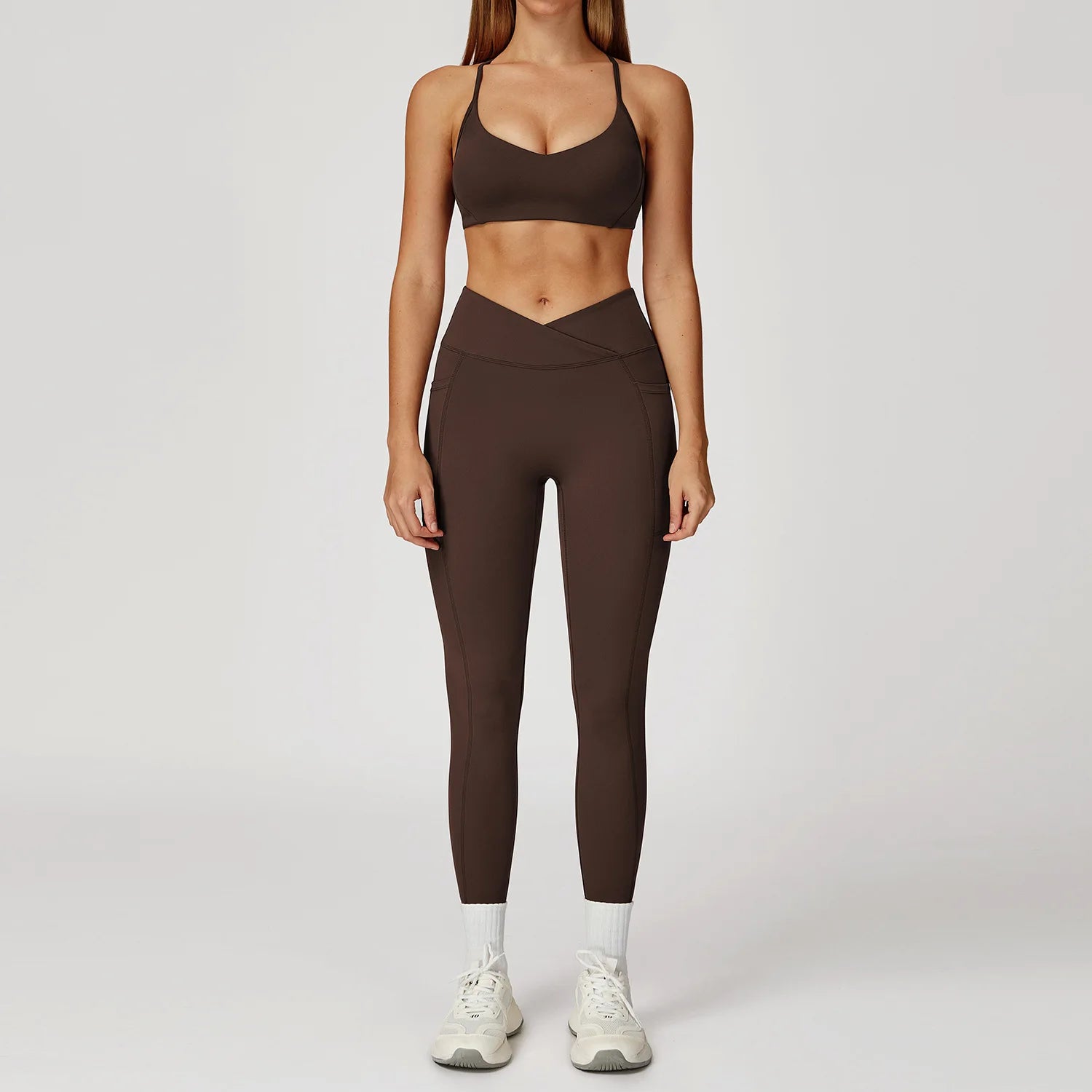 Women Sportswear Yoga Set 2PCS Sport Suit Gym Workout Clothes Women's Tracksuits Fitness Gym Vest High Waist Sports Leggings