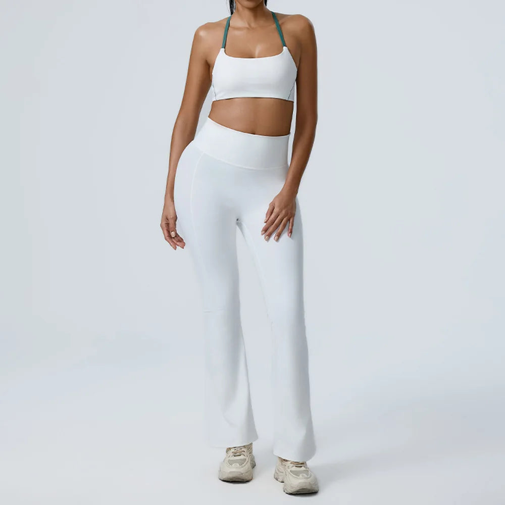 Yoga Set 2 Piece Sportswear Gym Clothes Women Sports Set Sport Bra Top High Waist Shorts Fitness Suit Running Workout Tracksuit