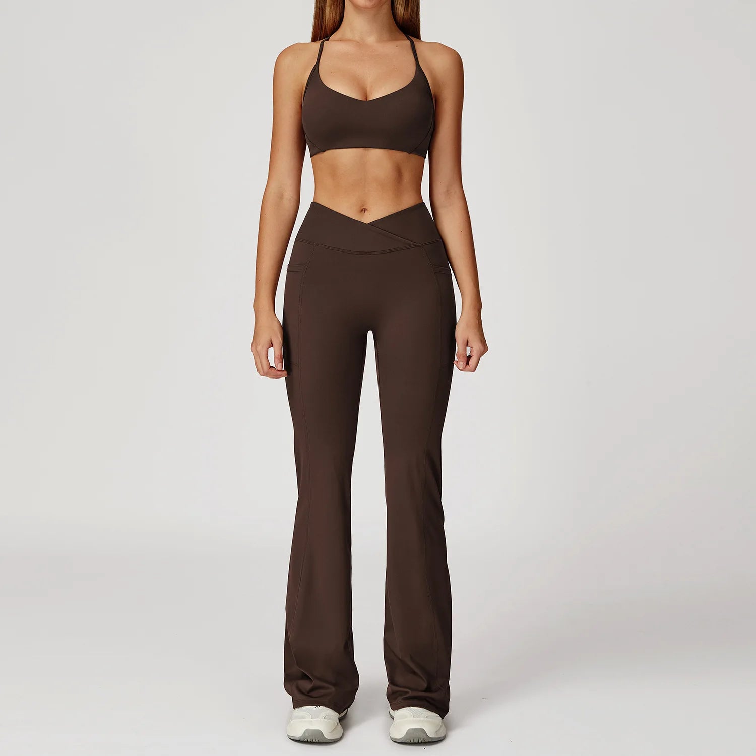 Women Sportswear Yoga Set 2PCS Sport Suit Gym Workout Clothes Women's Tracksuits Fitness Gym Vest High Waist Sports Leggings
