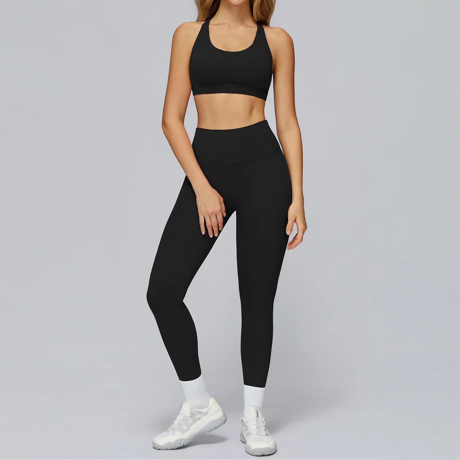 Yoga Set 2 Pieces Sports Suits Women Sportswear Yoga Clothes Athletic Wear Women's Tracksuits Gym Workout Legging Fitness Bra