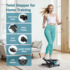 MERACH Mini Stepper for Home Workout – 330LBS Capacity with Resistance Bands