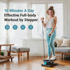 MERACH Mini Stepper for Home Workout – 330LBS Capacity with Resistance Bands