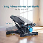 MERACH Mini Stepper for Home Workout – 330LBS Capacity with Resistance Bands
