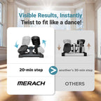 MERACH Mini Stepper for Home Workout – 330LBS Capacity with Resistance Bands