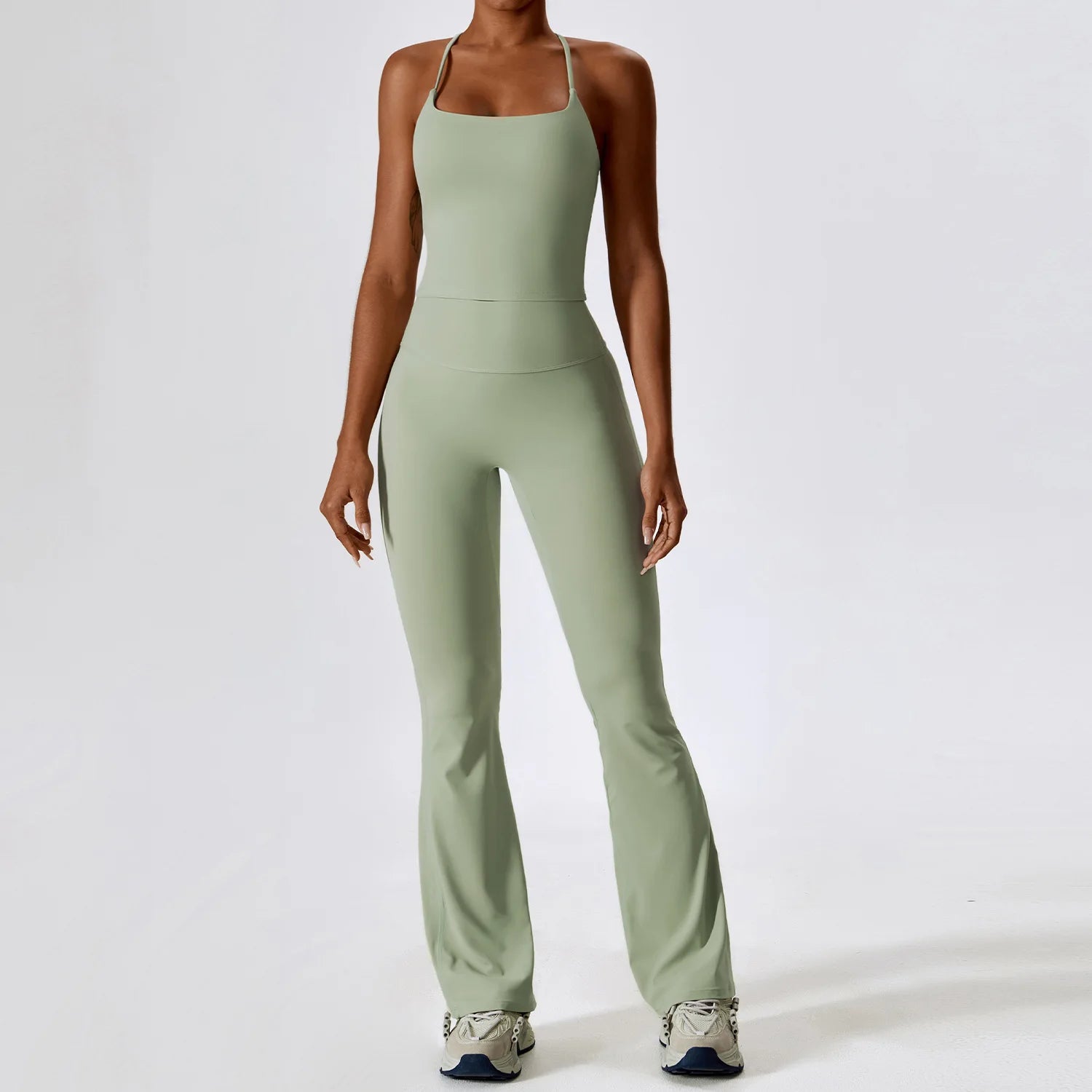 Seamless Yoga Set 2PCS Sportswear Women Workout Clothes Athletic Wear Gym Legging Fitness Bra Crop Top Long Sleeve Sports Suits