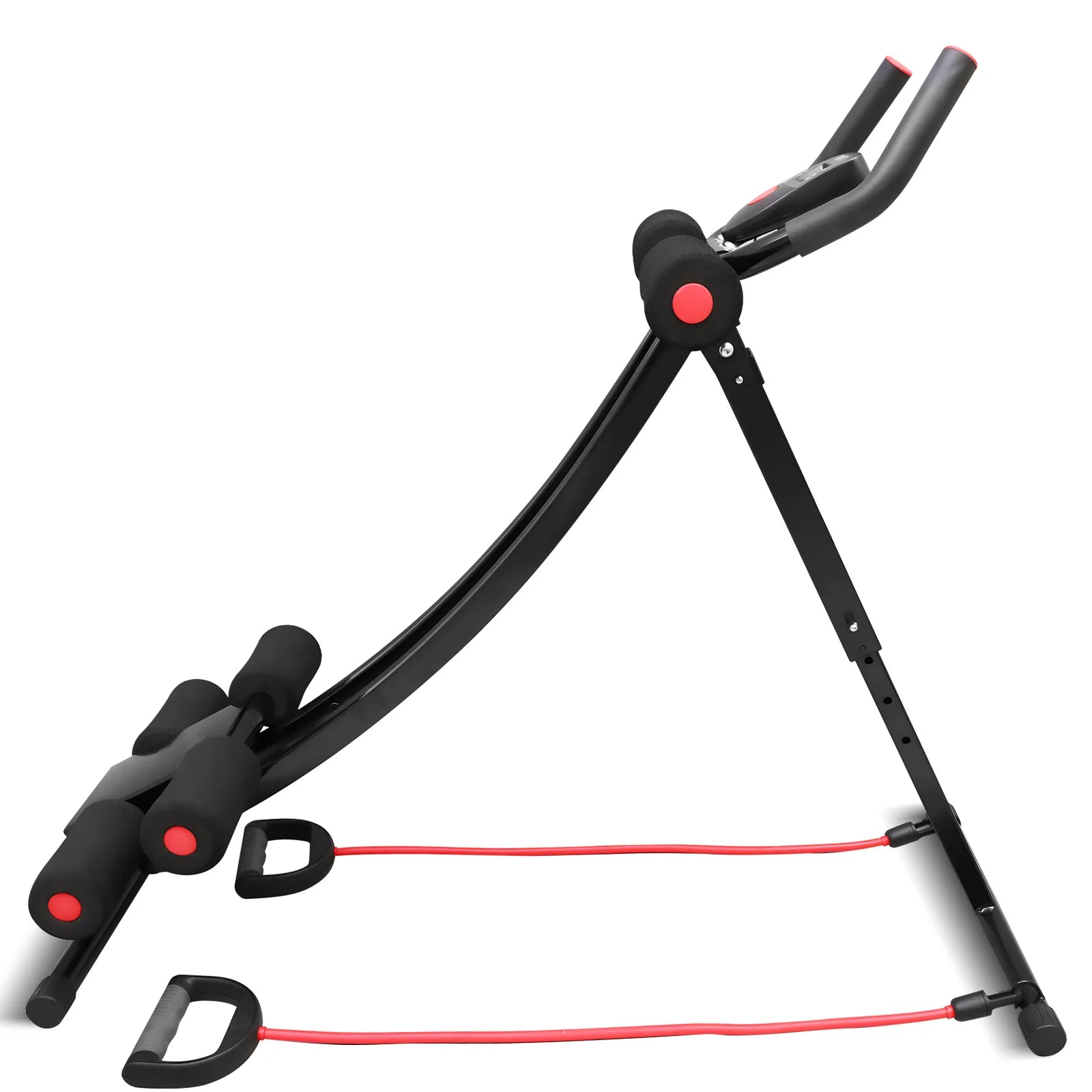 GIKPAL Ab Workout Machine – Foldable Core Trainer with LCD, 440lbs Max