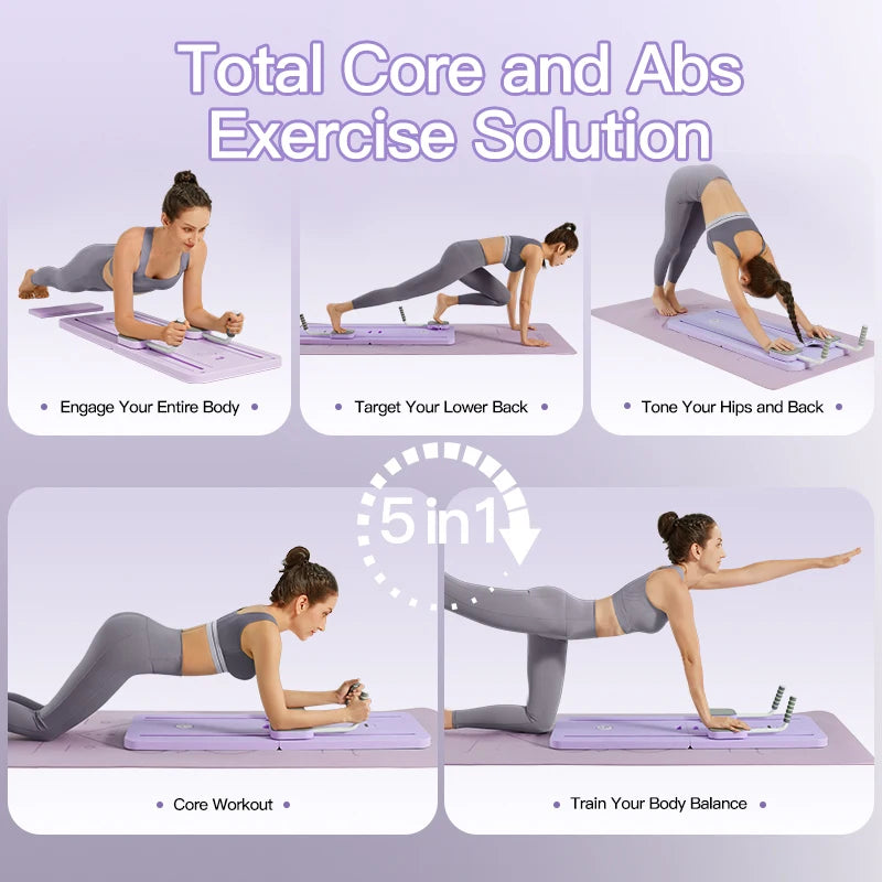 2,500+ sold - Multifunctional Home Pilates Exercise Board