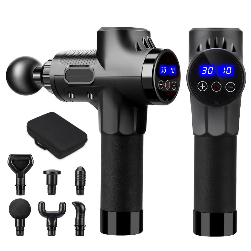 Deep Tissue Massage Gun – Electric Muscle Massager for Body, Neck & Back