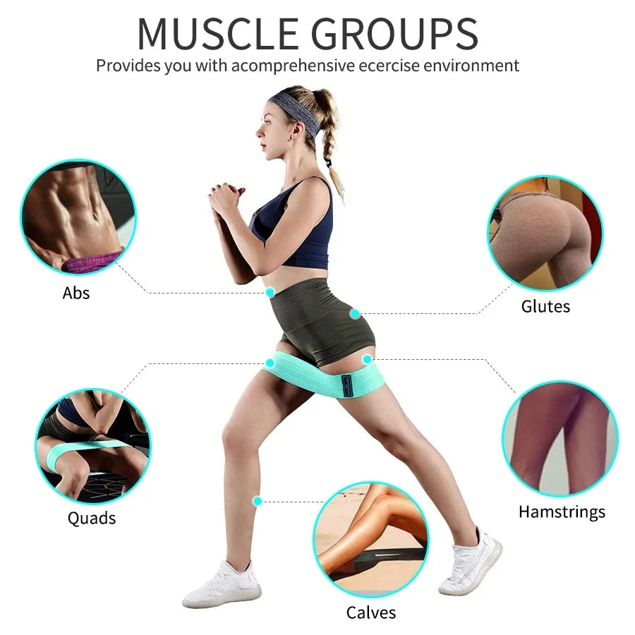2026 Fabric Resistance Bands – Hip & Leg Workout for Home or Gym