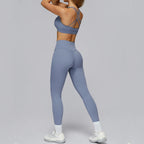 Yoga Set 2 Pieces Sports Suits Women Sportswear Yoga Clothes Athletic Wear Women's Tracksuits Gym Workout Legging Fitness Bra