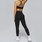 Yoga Set 2 Pieces Sports Suits Women Sportswear Yoga Clothes Athletic Wear Women's Tracksuits Gym Workout Legging Fitness Bra