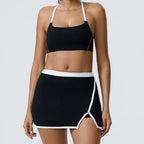 Yoga Set 2 Piece Sportswear Gym Clothes Women Sports Set Sport Bra Top High Waist Shorts Fitness Suit Running Workout Tracksuit