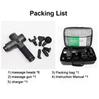 Deep Tissue Massage Gun – Electric Muscle Massager for Body, Neck & Back