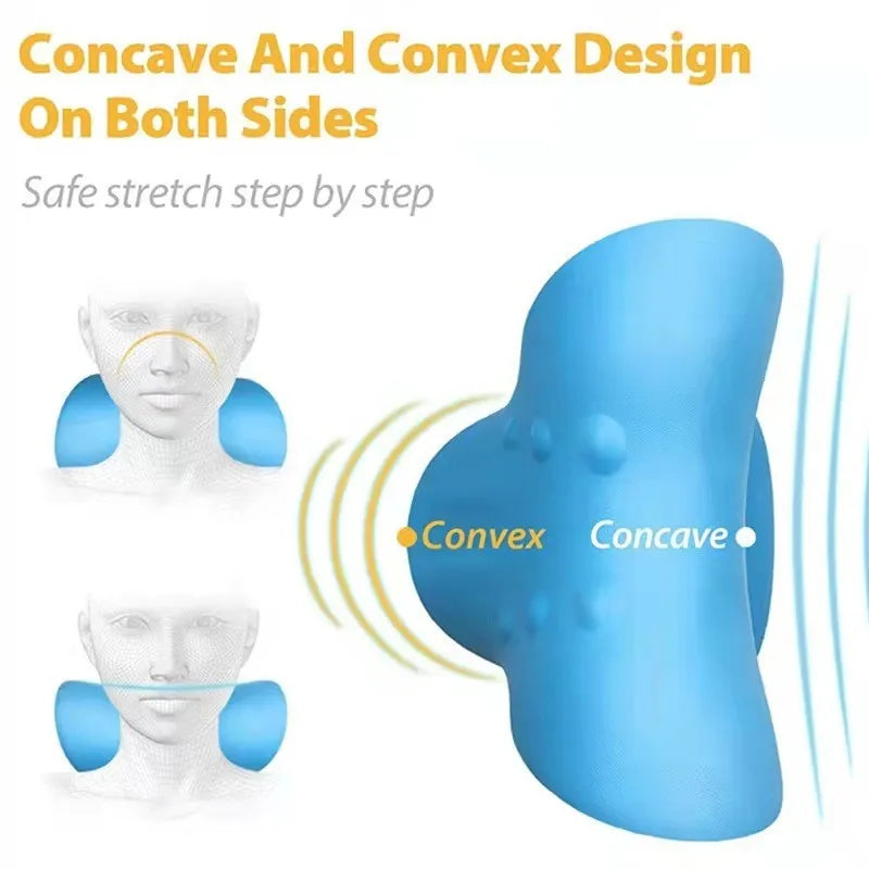 Cervical Neck Stretcher & Traction Pillow – Shoulder & Spine Relaxation Device