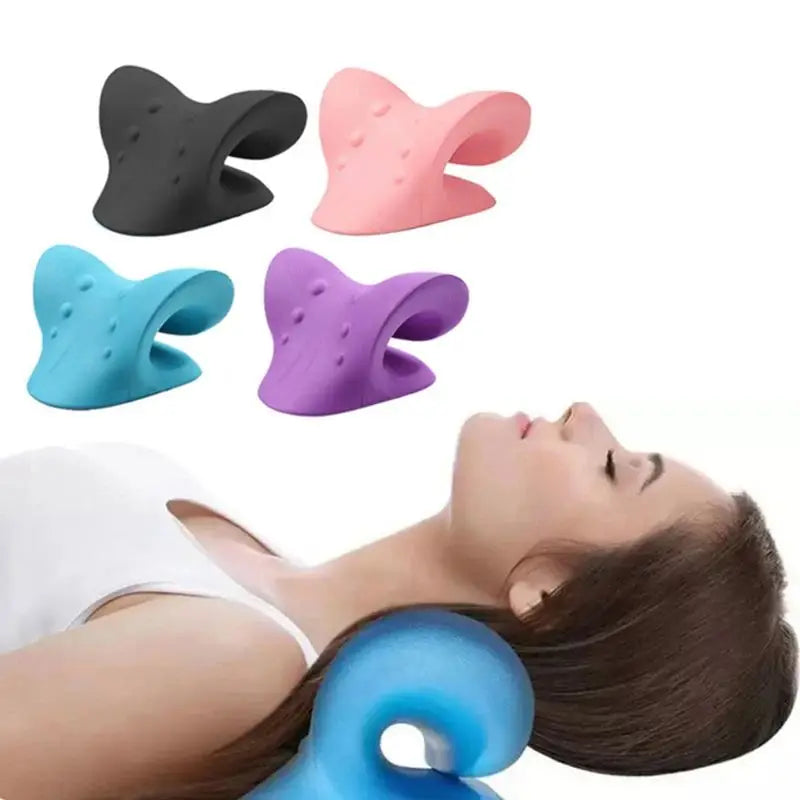 Cervical Neck Stretcher & Traction Pillow – Shoulder & Spine Relaxation Device