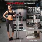 GIKPAL Ab Workout Machine – Foldable Core Trainer with LCD, 440lbs Max